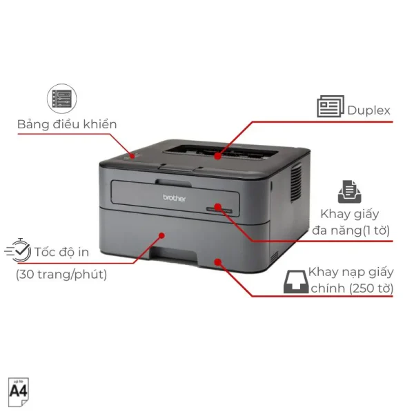 Máy in laser trắng đen Brother HL-L2321D