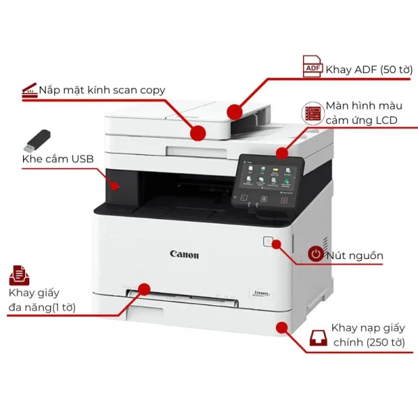 Máy in laser màu đa năng Canon i-SENSYS MF754Cdw