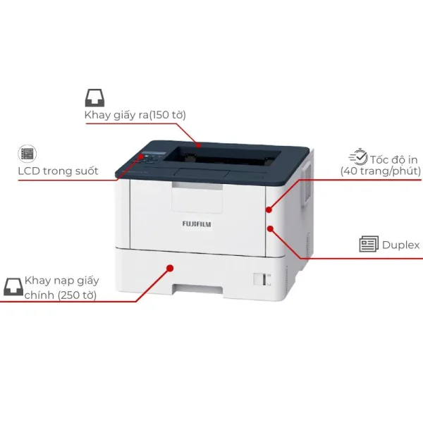 Máy in laser trắng đen Fuji Xerox DocuPrint P375DW