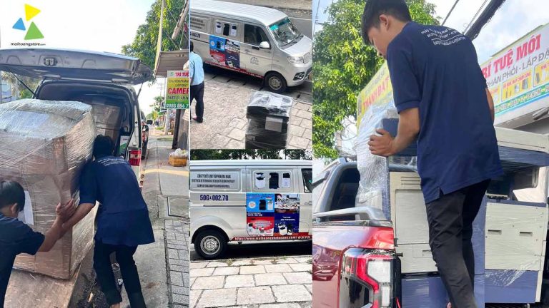 Vận chuyển máy photocopy đã được bọc bảo vệ