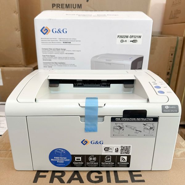 Máy in laser đơn năng G&G P2022W Wi-Fi, hình thực tế từ AT Việt Nam