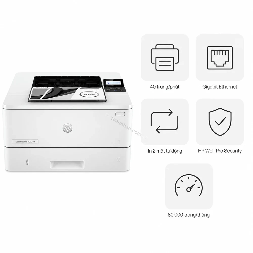 Máy in laser trắng đen HP LaserJet Pro 4003dn