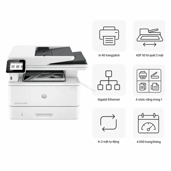 Máy in laser trắng đen đa năng HP LaserJet Pro MFP 4103fdw
