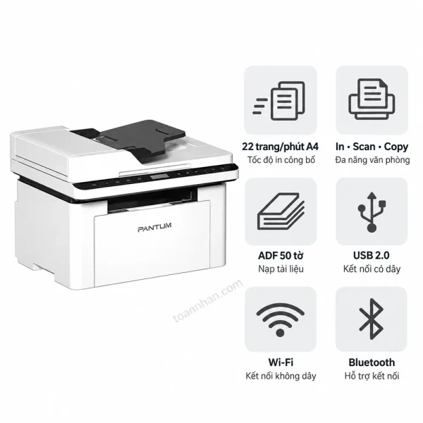 Máy in laser trắng đen đa năng Pantum BM2310AW
